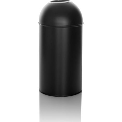 Abfallsammler / Mülleimer CLEAN OR 50L schwarz matt Inneneimer Metall hjh OFFICE (1/5)