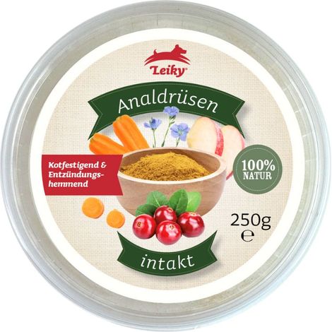 Analdrusen-Intakt 250g para perros para problemas de glándulas anales obstruidas Leiky (1/2)