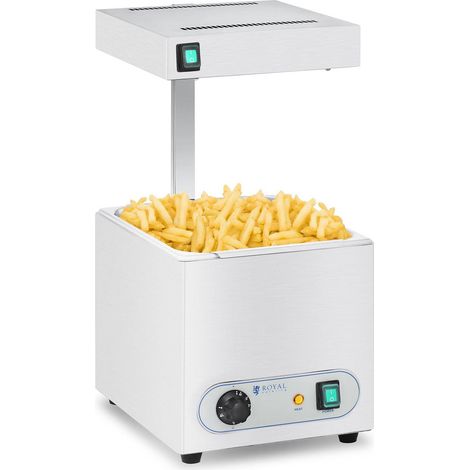 Royal Catering – Chauffe-frites 850 W – Bain marie en acier inoxydable – Plage de température 30-90 °C – Nettoyage facile – Modèle RCWG-1500 (1/5)