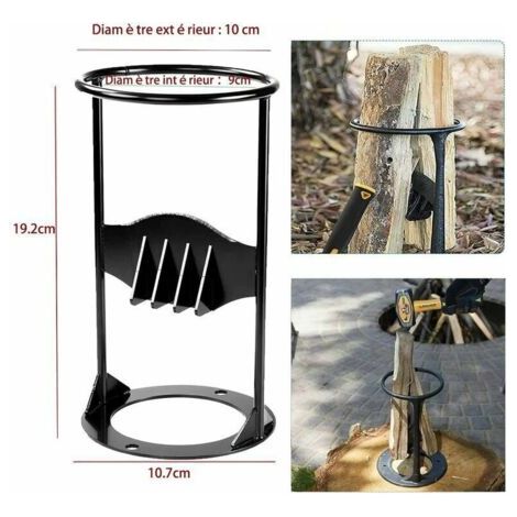 Pair Fendeuse à bois robuste, protocole manuel, fendeuse à bois fabriquée à partir de bois de chauffage léger, fendeuse à bois d'allumage, adaptée au camping familial en plein air, petite taille