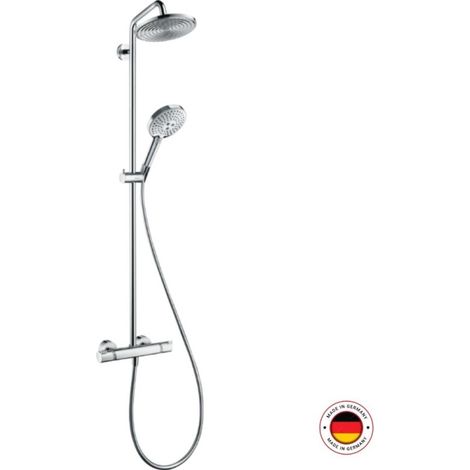 Hansgrohe Raindance S - Conjunto de ducha Showerpipe 240 con termostato, EcoSmart 9 l/min, cromo 27116000 (1/5)