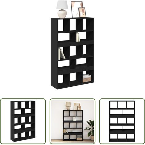 Holzregal - Bücherregal Schwarz 100x33x156,5 cm Holzwerkstoff (1/5)