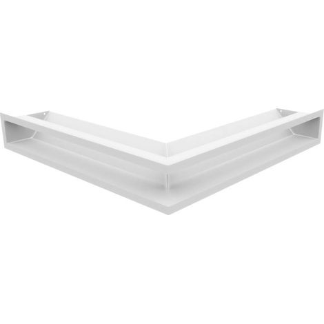 KRATKI griglia di ventilazione AIR griglia per camino ad angolo aperto 560 x 560 x 90 mm Bianco Griglia di scarico per ventilazione camino Presa d'aria con un angolo di 45 gradi (1/2)
