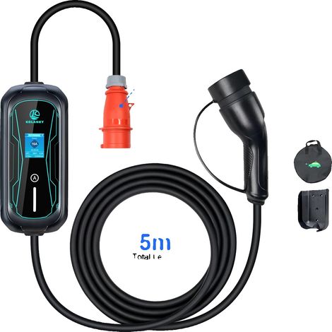 Tragbares EV-Ladegerät, 11 kW Leistungsausgang, 5 m Länge, APP-11KW-5M (1/2)