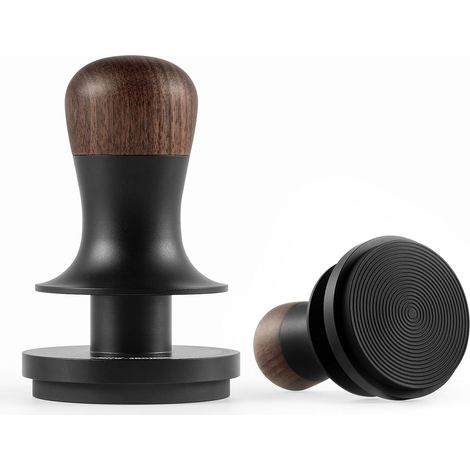 1 Tamper Café 58 Mm, Revêtement Titane, Pression Constante 15 Lbs, 3 Ressorts, Pour Machine Espresso (1/5)