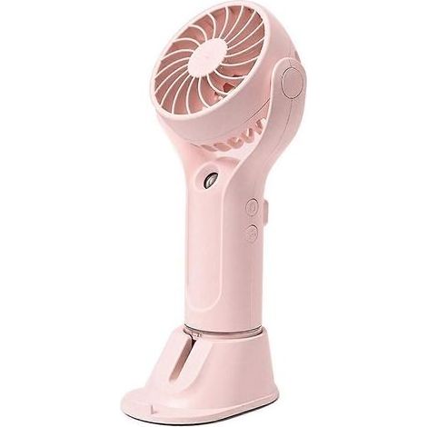 Ventilateur de table et de voyage, idéal pour les déplacements et les activités extérieures, couleur rose (1/5)