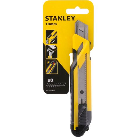 Cutter Stanley STHT10266-1 Autobloccante 18 mm con Lame di Ricambio (1/4)