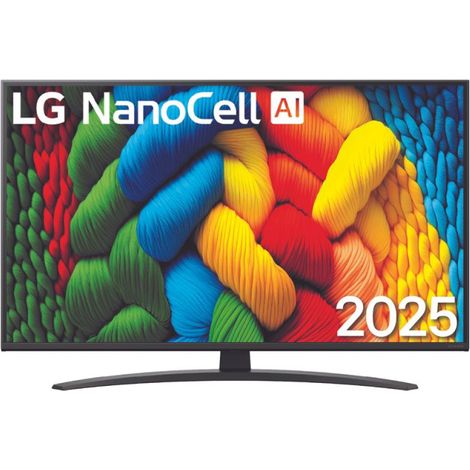 Televisor inteligente LG Ai 43Nano81A6A 43 4K Ultra HD Nanocell, color negro