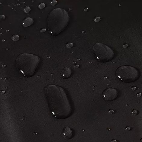 Schwarzer, einfarbiger Duschvorhang, wasserdicht und schimmelresistent, dicker Trennvorhang für Badezimmer, 200 x 200 cm (1/5)