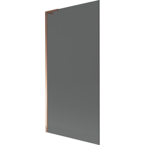 Mexen Next L Duschwand 1-flügelig 90 x 150 cm, Graphit, Roségold - 895-090-000-03-40-60 (1/5)