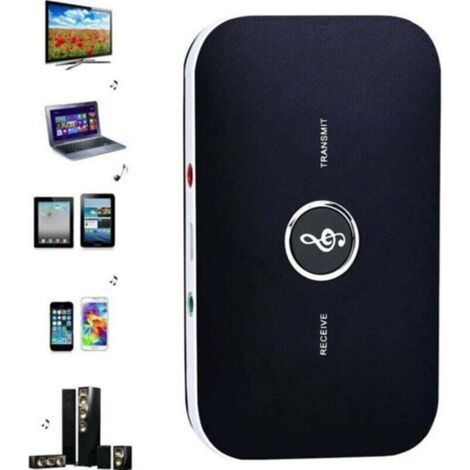 RT-B6 Trasmettitore e ricevitore Bluetooth 2 in 1, adattatore audio wireless con audio HiFi da 3,5 mm per smartphone, TV e PC