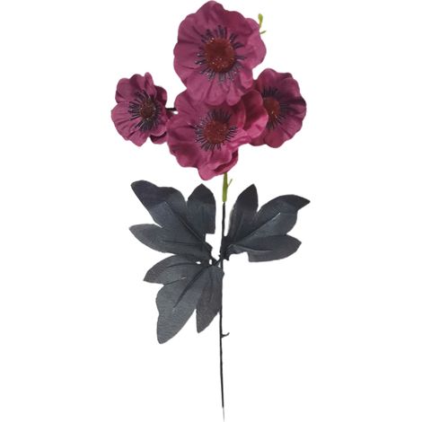 Fleurs de Pavot Artificielles, Fausses Fleurs de Pavot, Fleurs en Soie pour la Décoration de Fête à la Maison Décoration de Mariage (C) (1/5)