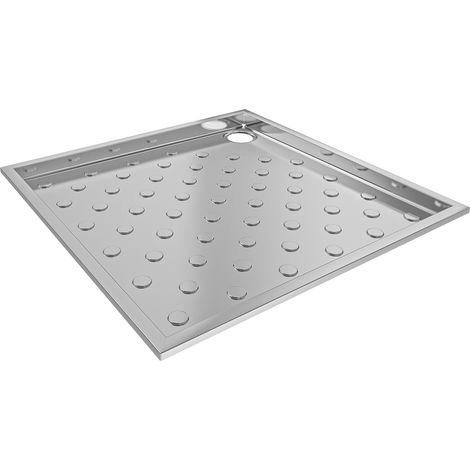 KWC AR Duschwanne, CAMPUS, Edelstahl,  900x59x900 mm, Bodenmontage