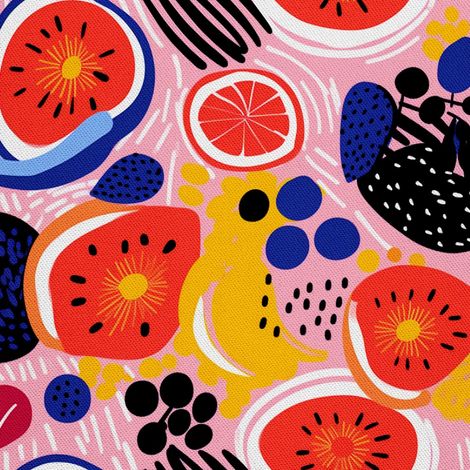 Tela decorativa para exteriores Oxford - Motivo frutal  DX6183 (1/5)