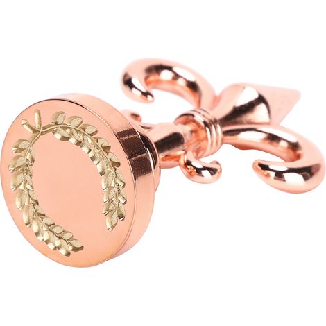 Vintage-Siegelstempelhülse, innovatives Siegelwerkzeug für Einladungen und Briefumschläge, roségoldene Ausführung, ergonomischer Griff. (1/5)