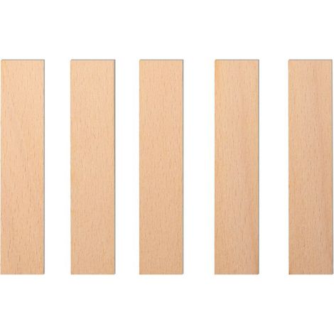 Stoppini in legno per candele 60x8x1 mm, 5 pezzi (1/5)
