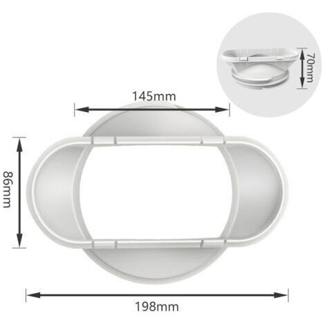 Interface de buse plate de tuyau d'échappement de chaleur de climatiseur Mobile 130/150mm accessoires généraux