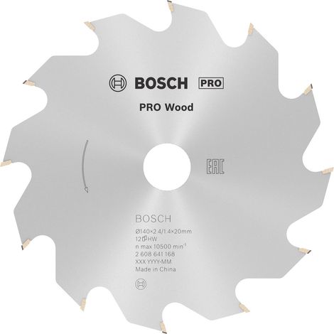 Lame de scie circulaire PRO Wood, 140 x 2,4 x 20 mm, T12