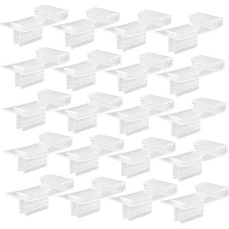 Unomor Lot de 40 porte cartes en PVC pour étagères de (1/5)