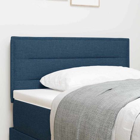 Kopfteil Blau 100 cm Stoff