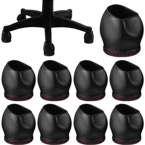 de 10 roulettes de protection pour pieds de chaises de