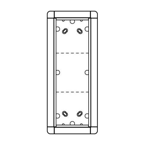 RITTO 1883320 PORTIER CADRE AP 3 VOIES ARGENT