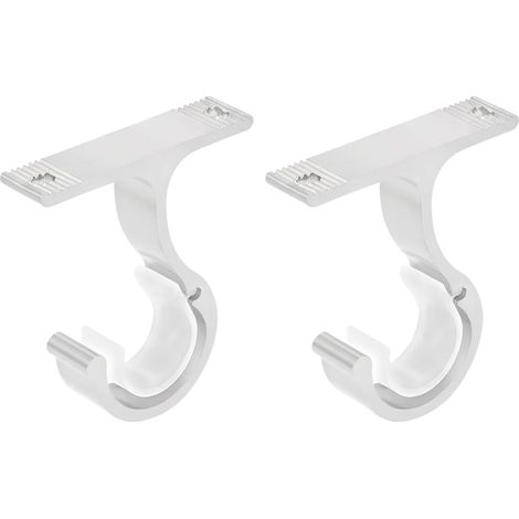 Lot de 2 Support de Tringle à Rideaux, Support de Tringle à Rideau pour 25 à 32 mm, Support Tringle en Alliage D'aluminium, Support (1/5)