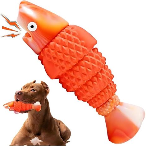 WinTour Jouet Chien Indestructible, Jouet pour Chien À Mâcher pour Mâcheur Agressif, Jouets pour Chiens Race Moyenne Et Grande, Jouet À Macher Durable Son Grinçant pour Occuper Et Réduire L'Ennui (1/5)