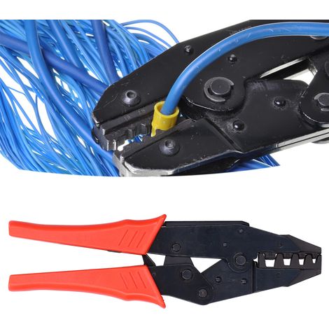 Alicates de crimpado HS-35WF para bornes aislados de 10-35 mm² fabricados en carbono y plástico para instalaciones eléctricas domésticas. (1/5)