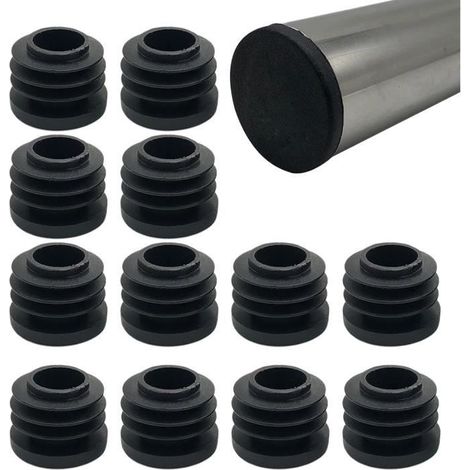 20pcs Bouchon de Chaise 20mm Capuchons de Protection,Capuchons en Plastique,Rond Embout Bouchons pour Tube de Chaise Bouchon (1/4)