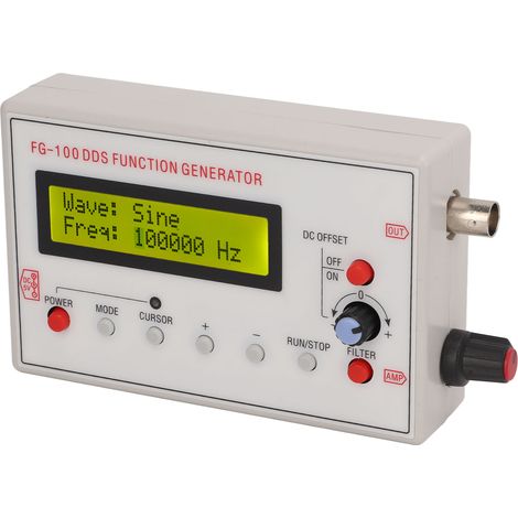 DDS-Signalgenerator 1 Hz – 500 kHz Sinussignal 1 Hz – 20 kHz Rechteck-Sägezahn-Dreieck-Zubehör (1/5)