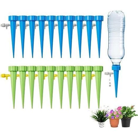 20pcs Irrigation Goutte à Goutte Kit, Arrosage Automatique Bouteille avec Vanne de Contrôle Réglable, Système d'Arrosage de Plantes pour Jardin, Intérieur et Extérieur (1/5)