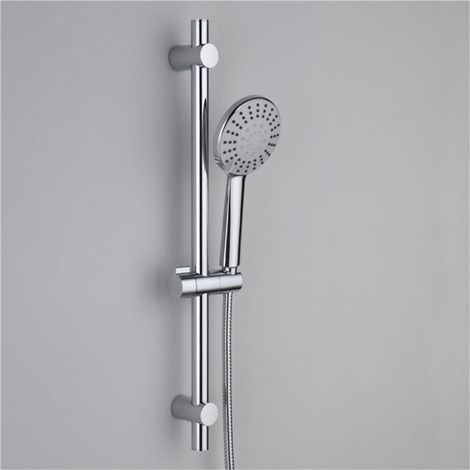 Barre de Douche Pommeau de Douche 5 Jets Ensemble de Douche Multifonction Chromé (1/5)