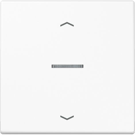 JUNG HOME Taster 1fach, mit Pfeilsymbolen, mit Lichtleiter, Duroplast, Serie LS, alpinweiß BT LS 17101 P WW (1/5)
