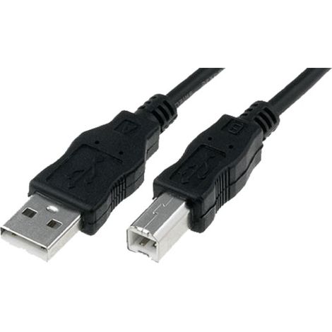 Cable USB 2.0 A vers B - MM - 100cm - Noir