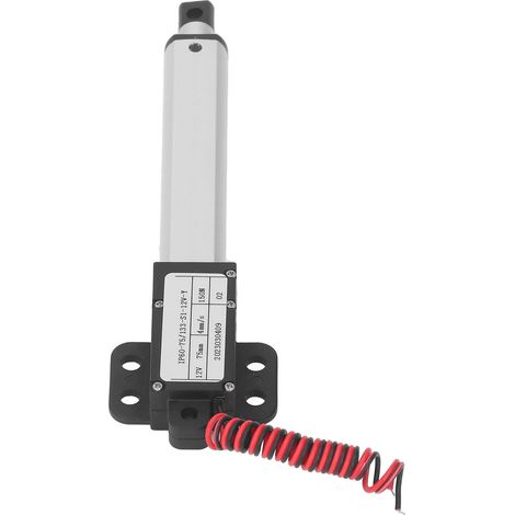 Actionneur linéaire micro électrique 150 N, protection multiple, mini-actionneur de mouvement électrique, course de 75 mm, 12 V, avec support (1/5)