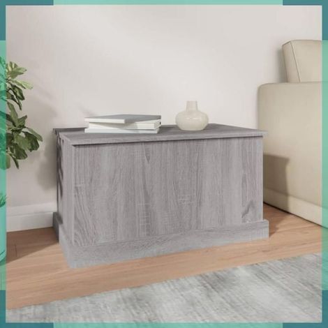 816510 Bote de rangement sonoma gris 70x40x38 cm bois d'ingénierie (1/5)