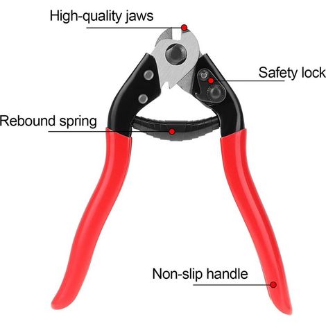 AGE Coupe-câble de vélo, outil de réparation de câble de levier de frein de vélo comme cadeau pour câbles et gaines de vélo (1/5)