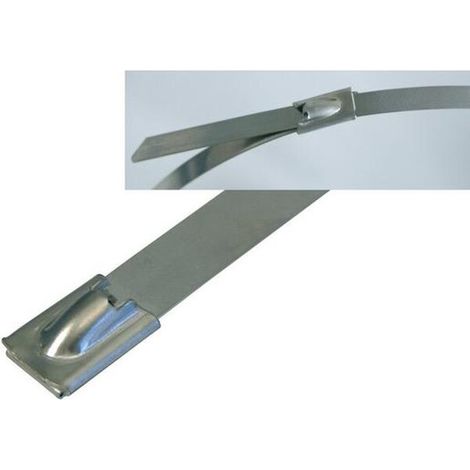Multipack Haupa KABELBINDER SS 316 M.KUGELVER. (262940/360    STAHL-) - 100 Stück