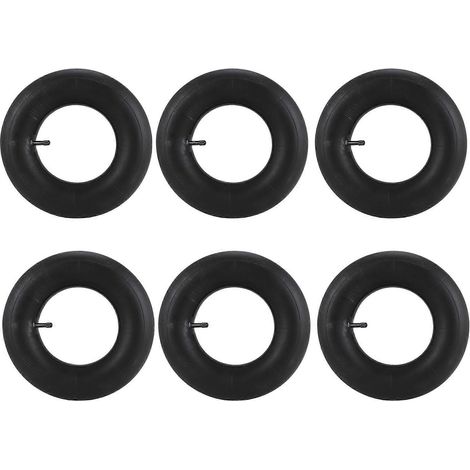 6 chambres à air 3.50 / 4.00-6 pour pneu et roue 350 / 400-6, mini-chambre à air pour moto, valve en caoutchouc, 6 (1/5)