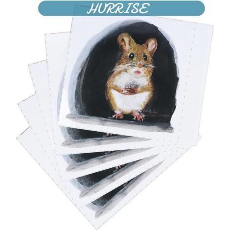 Autocollants Muraux Trou De Souris - PVC - Pour Intérieur Et Extérieur - 20 Pièces (1/5)
