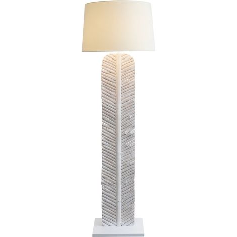 Lampadaire en Bois Flotté Blanc 175 cm - Lampe de Salon et Chambre Design Naturel - PANGIVO (1/5)