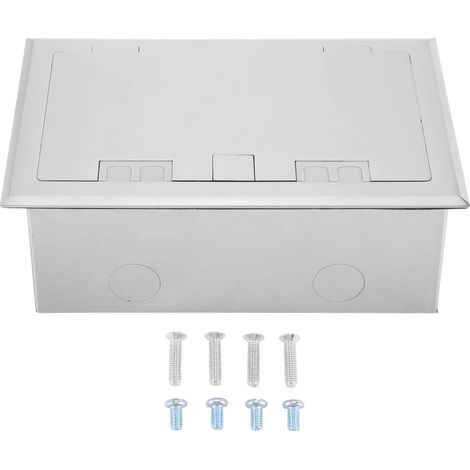 Kit de boîte de prise électrique encastrée, 3 prises au sol, 16A, 4000W, pour bureau, hôtel, école, maison