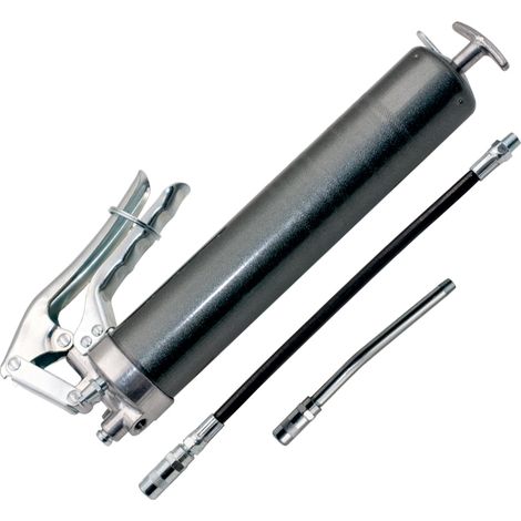 HM Müllner Einhand-Fettpresse mit Panzerschlauch und Düsenrohr - 5370E - 500 cm³