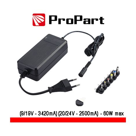 Alimentatore Universale Multi 9-24V 3420-2500mA 60W max