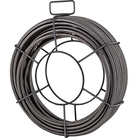 Mophorn Rohrreinigungskabel, 15,2 m x 0,9 cm, Vollkern-Abflussrohrreinigungsspirale für Rohre, Beseitigung von Verstopfungen, Hochleistungs-Abflussrohrreinigungsspirale, Hochleistungs-Abflusskabel