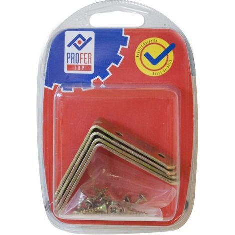 ANGLE DE RENFORT BICRO BL 4 PCS - 50X50 MM