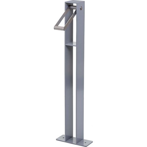 [NON UTILIZZATO] Supporto portabiciclette rastrelliera per biciclette HHG-302 acciaio zincato verniciato a polvere grigio