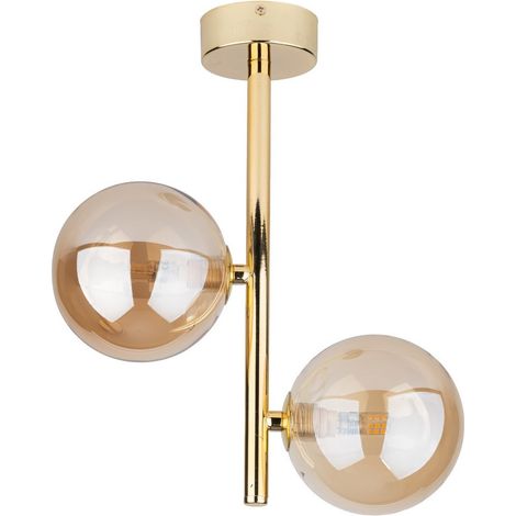 Candellux Estera Gold 4547 lampe plafond doré 34x12 cm (1/5)