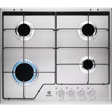 Placa de gas de 60 cm con 4 quemadores - KGS6424SX - Electrolux - (1/5)